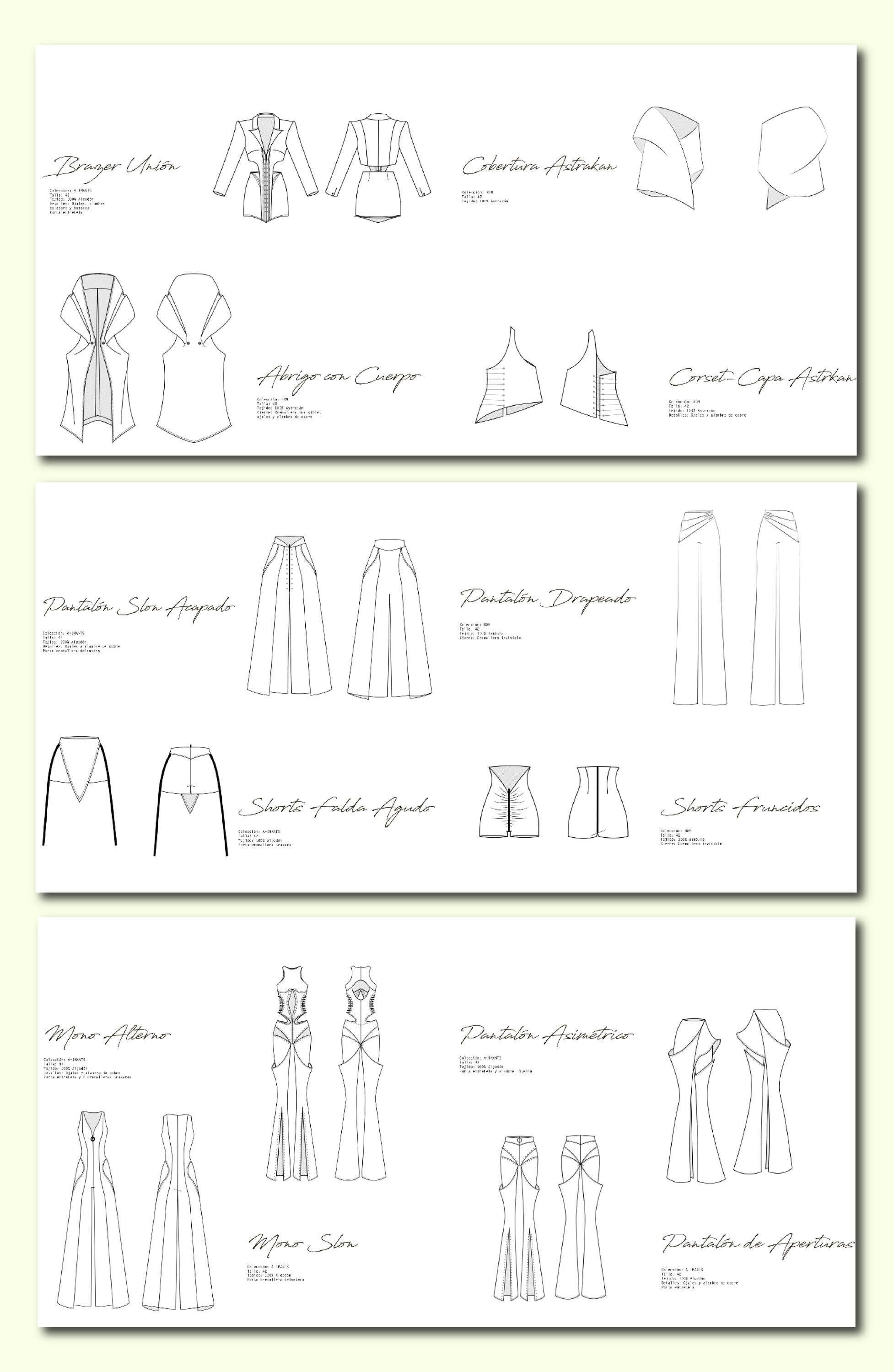 technical flats &amp; Specs