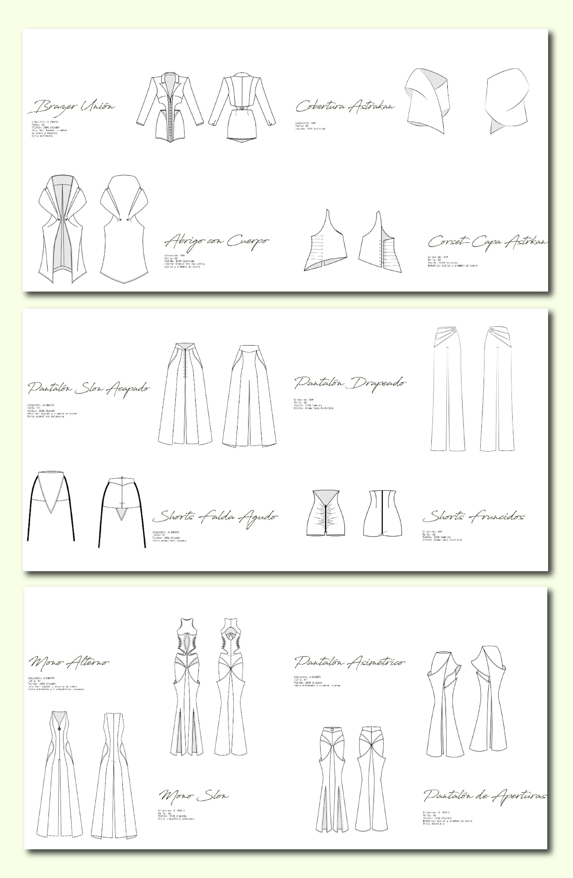 technical flats &amp; Specs